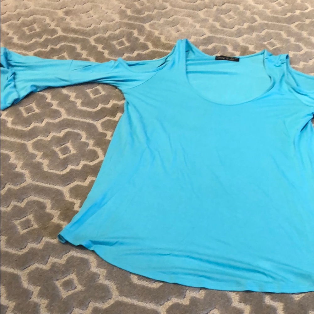 Fun cold shoulder shirt